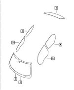 68102844AB - Glass: Shipping Assembly - 30 Lite Glass Windshield for Mopar Image
