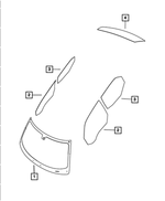68081630AI - Glass: Shipping Assembly - 30 Lite Glass Windshield for Mopar Image