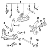 8971041751 - Suspension: Upper Control Arm for Isuzu Image