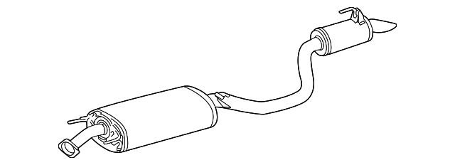 Toyota Muffler & Pipe Assembly Part# 174300p601 | Toyota of