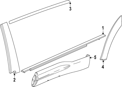 Exterior Trim - Rear Door for 2024 Honda Prologue #0