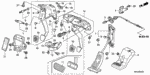 17800SEAG01 - Chassis: PEDAL ASSY., ACCELERATOR for Acura Image