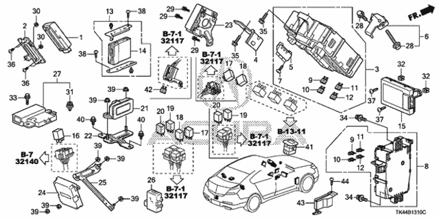 Control Unit (Cabin) (1) for 2011 Acura TL #0