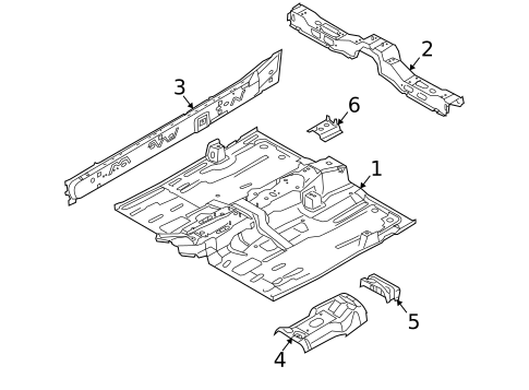 Floor & Rails for 2010 Ford Focus #0
