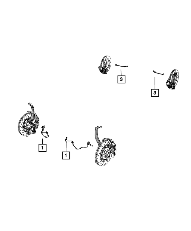 4779645AD - Electrical: Anti-lock Brakes Sensor, Left, Rear for Mopar Image