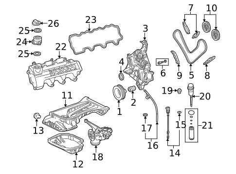 Gaskets & Sealing Systems for 2005 Chrysler Crossfire #0