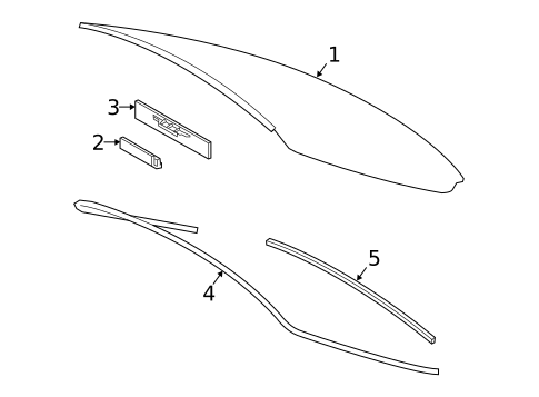 Glass & Hardware - Back for 2025 Toyota Corolla #0