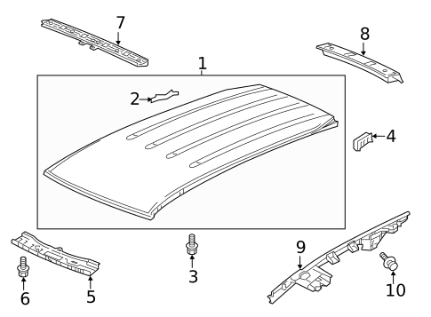 Roof & Components for 2022 Honda Pilot #0
