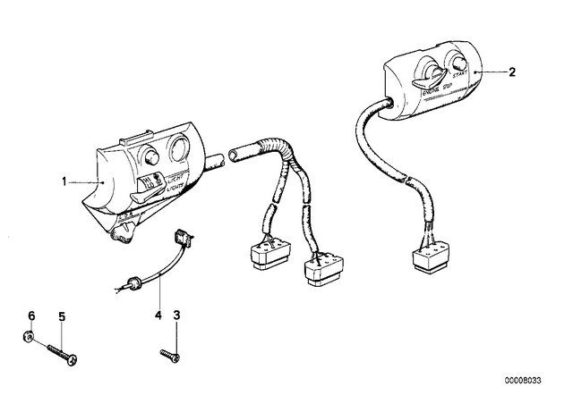 61311244410 - : Combination Switch Left for BMW-Motorrad Image