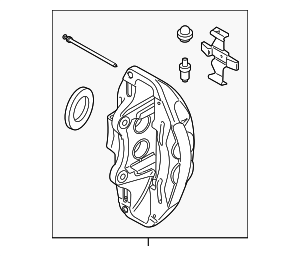 34116891287 - Brakes: Caliper for BMW: X5, X7 Image