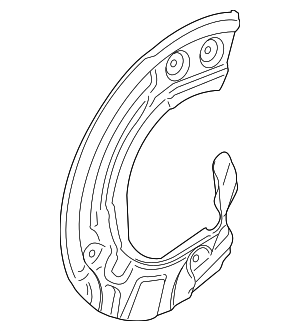 34106871903 - Brakes: Splash Shield for BMW: X5, X6, X7 Image