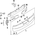 H50221E425 - Body: Bumper Cover for Nissan: Altima Image