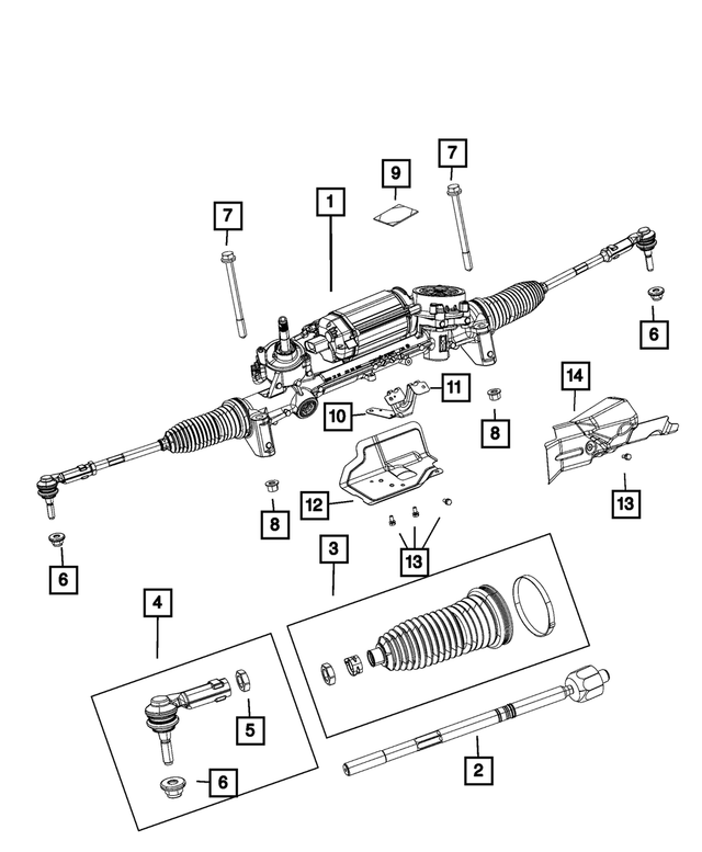 68284077AJ - Steering: Rack And Pinion Gear for Mopar Image