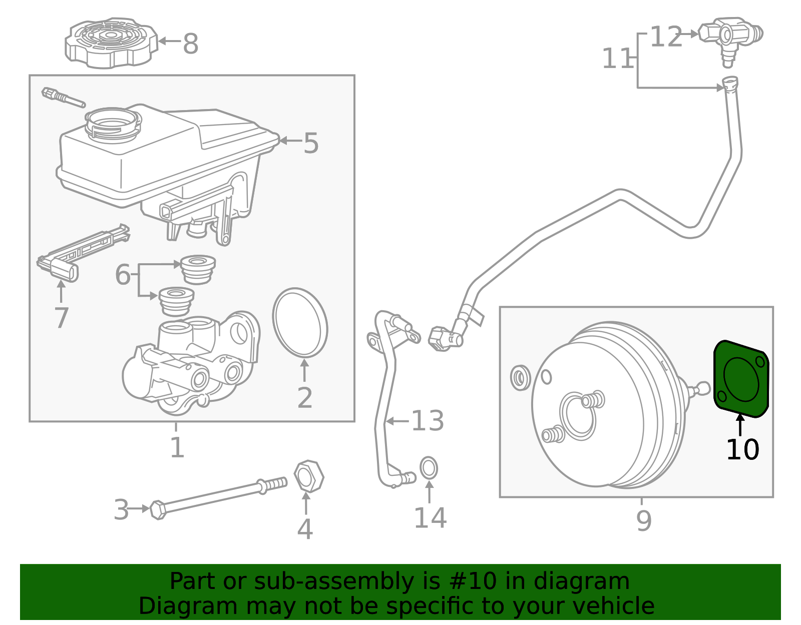 2013-2026 GM Power Brake Booster Seal 84559505 GM | GMPartsDirect.com