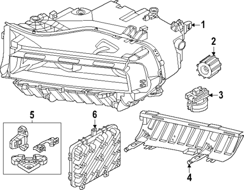 Headlamp Components for 2025 BMW XM #0