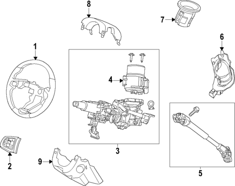 Steering Wheel for 2019 Honda Ridgeline #0
