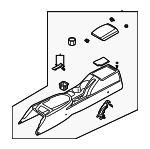 846102C150LK - Body: Console for Hyundai: Tiburon Image