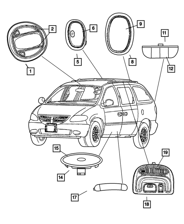 « 4685676AA – Electrical : Porte Lampe pour Mopar Image »