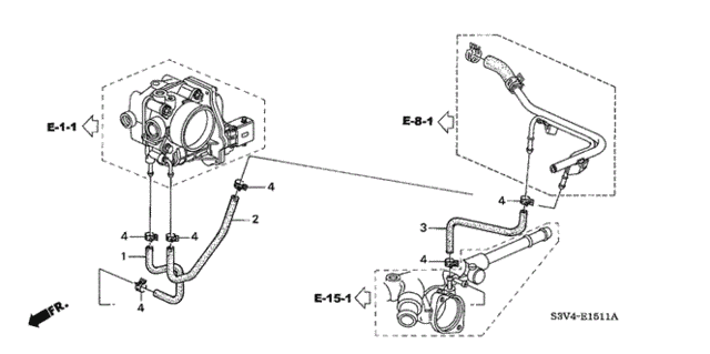 Water Hose (2) for 2006 Acura MDX #0