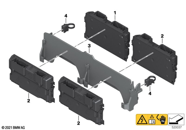 61271539515 - General Electrical System: Cell Monitoring Circuit - Master for BMW-Motorrad Image