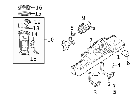 Fuel Pump Module For Dodge Dakota 5.9L 1997-2003 – 22 Gallon Tank – Vap-autoparts