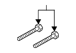 PAF911837 - Brakes: Caliper Mount Bolt for Porsche Image