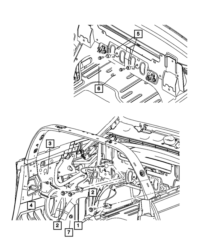 6501714 - Interior Trim: Hex Head Screw And Washer for Mopar Image