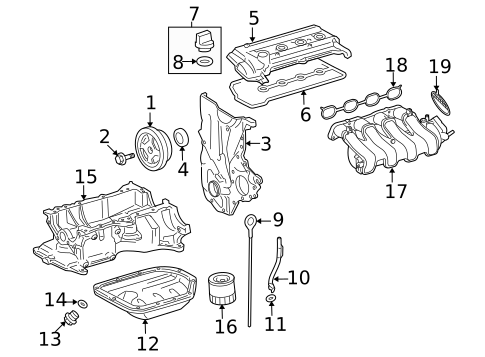 Engine Parts for 2016 Toyota Yaris #0