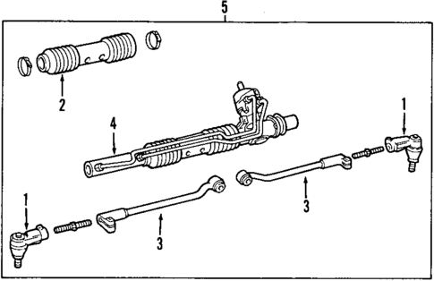 Steering Gear & Linkage for 2001 Saab 9-3 #1