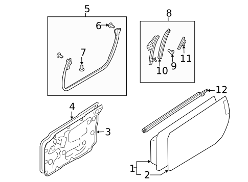 Exterior Trim - Door for 2007 Nissan 350Z #1