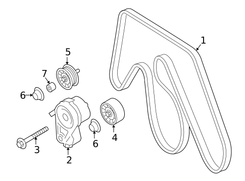 Belts & Pulleys for 2019 INFINITI Q60 #0
