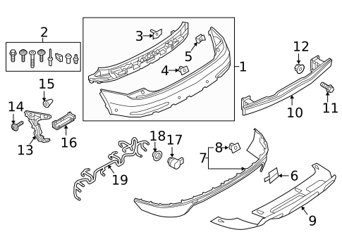 Bumper & Components - Rear for 2017 Audi Q3 #0