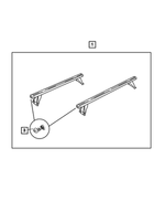 5072276AA - Mopar Accessories - Component Parts: Roof Rack Side Rail End Cap for Mopar Image