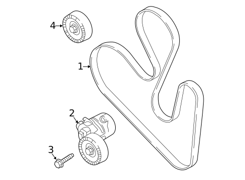 Belts & Pulleys for 2018 Ford Fusion #0
