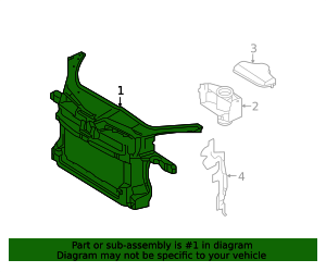 2006-2007 Volkswagen Rabbit Radiator Support Panel 1K0-805-588-T | VW ...
