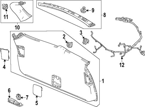 Interior Trim for 2023 Honda Pilot #0