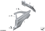 41007372151 - Bodywork: Left Rear Side Panel for BMW: 228i, 228iX, 230i, 230iX, M235i, M235iX, M240i, M240iX Image image
