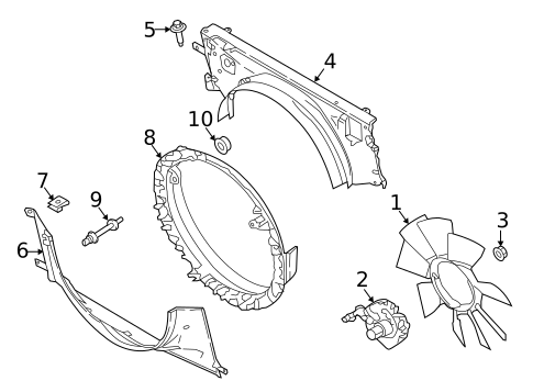 Cooling Fan for 2017 Ford F-350 Super Duty #0