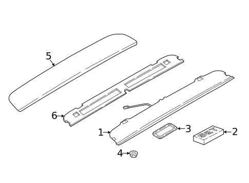 High Mounted Stop Lamp for 2022 Porsche 718 Boxster #0