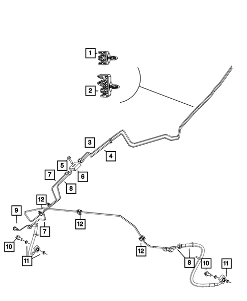 Hydraulic Control Unit, Brake Tubes and Hoses for 2013 Ram 1500 #1