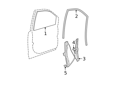 Front Door for 2010 Dodge Grand Caravan #0