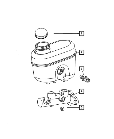 Brake Master Cylinder for 2001 Jeep Grand Cherokee #1