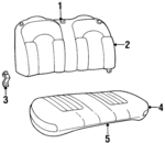 F6OZ5466600AAG - Body: Seat Back Cover for Ford Image