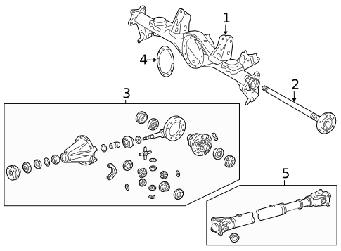 Axle & Differential for 2016 Lexus LX570 #0