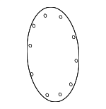 4218160060 - Suspension: Differential Carrier Gasket for Lexus: LX450, LX470, LX570 Image