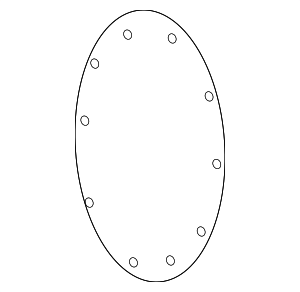 4218160060 - : Differential Carrier Gasket for Lexus: LX450, LX470, LX570 Image