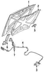 F2TZ16612A - Body: Hood for Ford: Bronco, F-150, F-250, F-250 HD, F-350, F-Super Duty Image