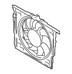 17117601909 - Cooling System: Engine Cooling Fan Assembly for BMW: 760Li, Alpina B6 xDrive Gran Coupe, Alpina B7, Alpina B7 xDrive, Alpina B7L, Alpina B7L xDrive Image