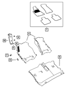 6505297AA - Interior Trim: Hex Flange Nut for Mopar Image