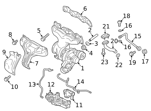 Turbocharger & Components for 2007 Volvo V50 #2